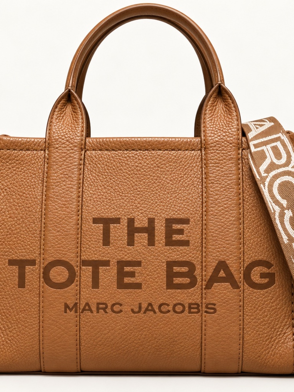Marc Jacobs The Tote Bag – Brown Leather Small Crossbody Tote Bag